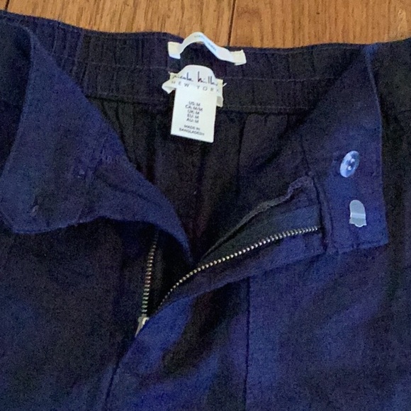 Nicole Miller navy Blue 100% linen Shorts. Women’s size medium. ❗️NEW❗️ - Picture 6 of 13